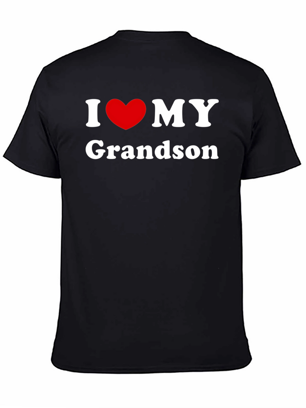I Love My Grandson Black T-Shirt