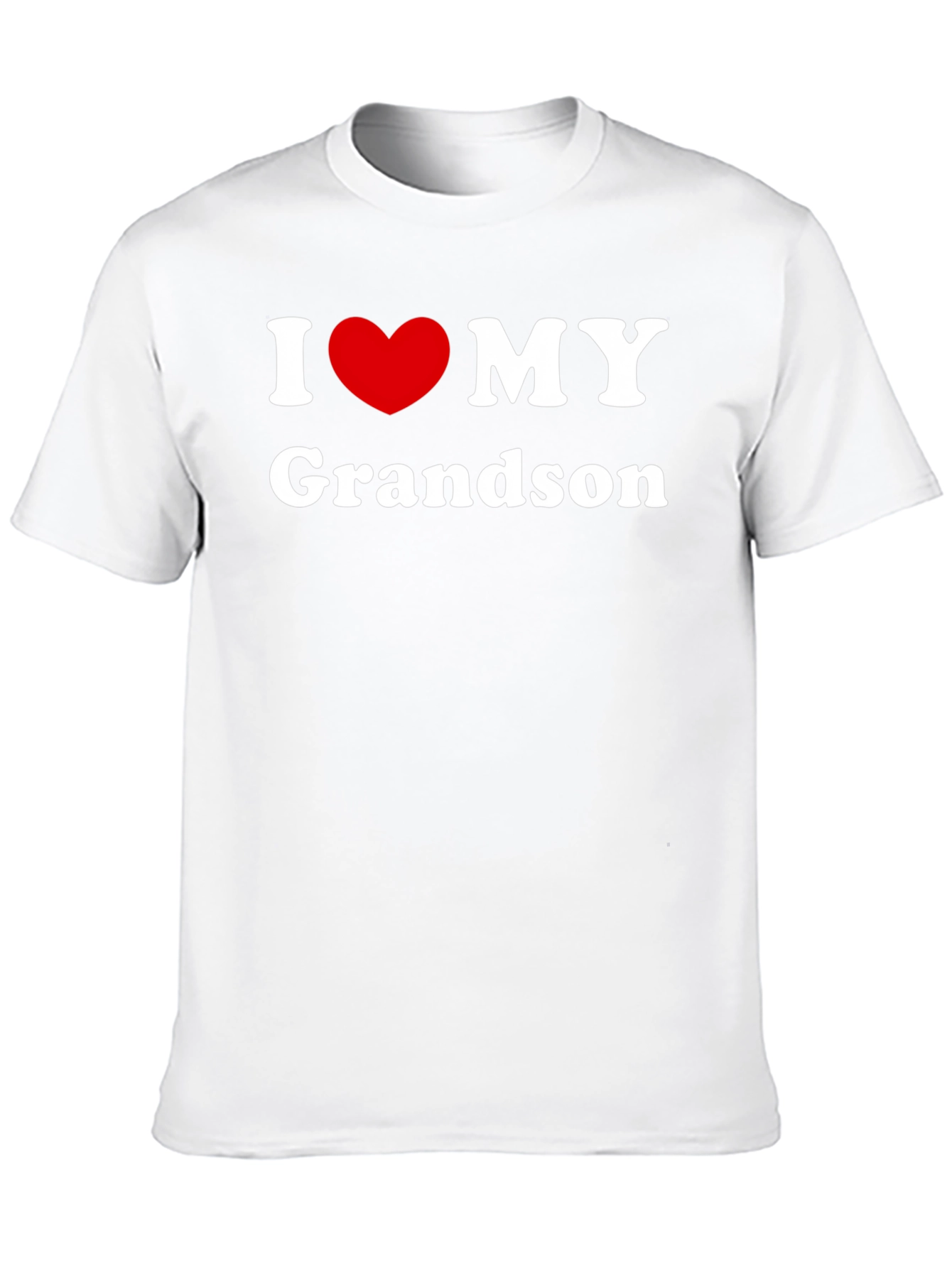 I Love My Grandson Black T-Shirt