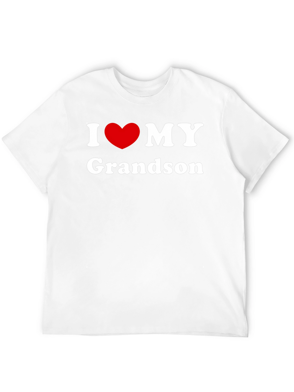 I Love My Grandson Black T-Shirt