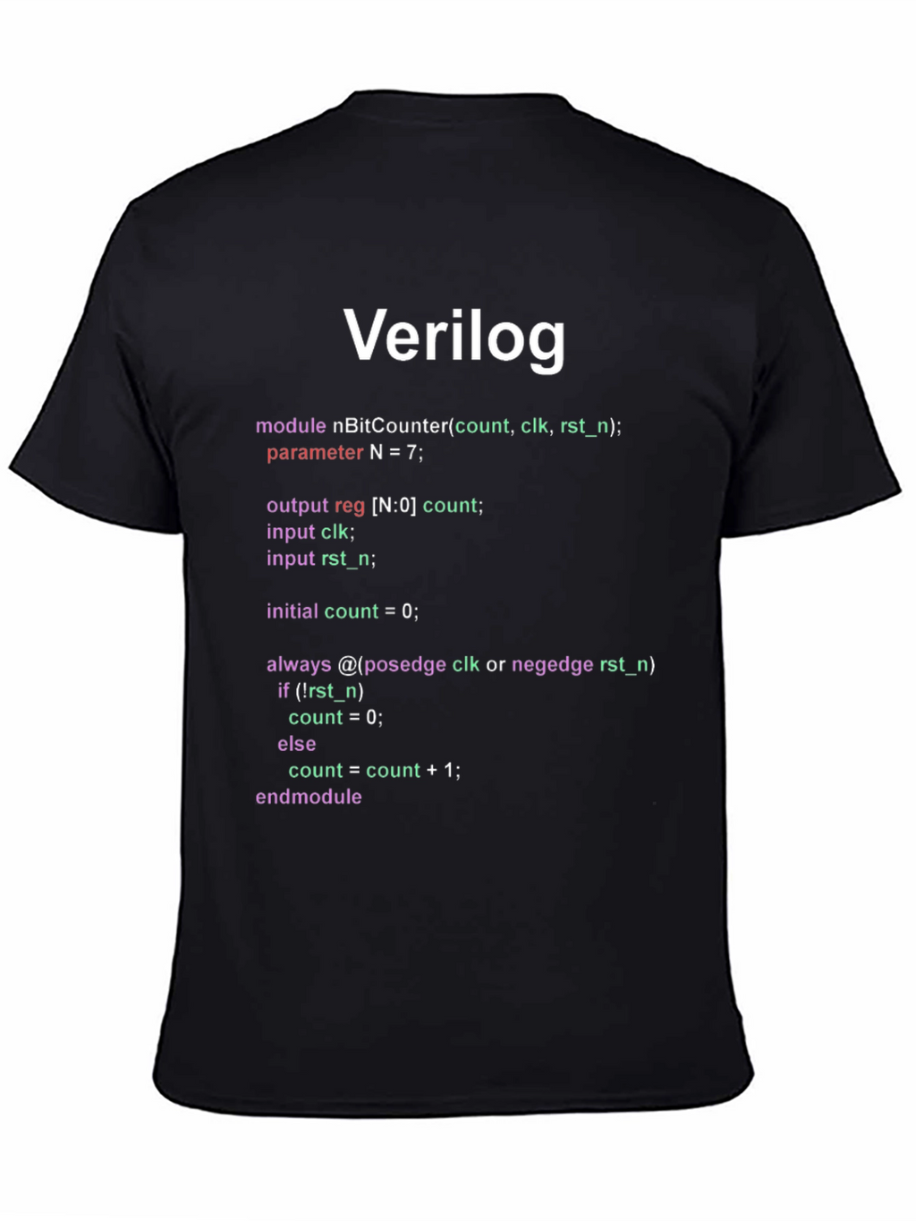 Verilog Code T-Shirt - Programmer Gift
