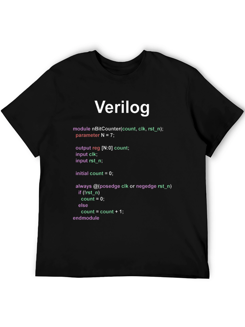 Verilog Code T-Shirt - Programmer Gift