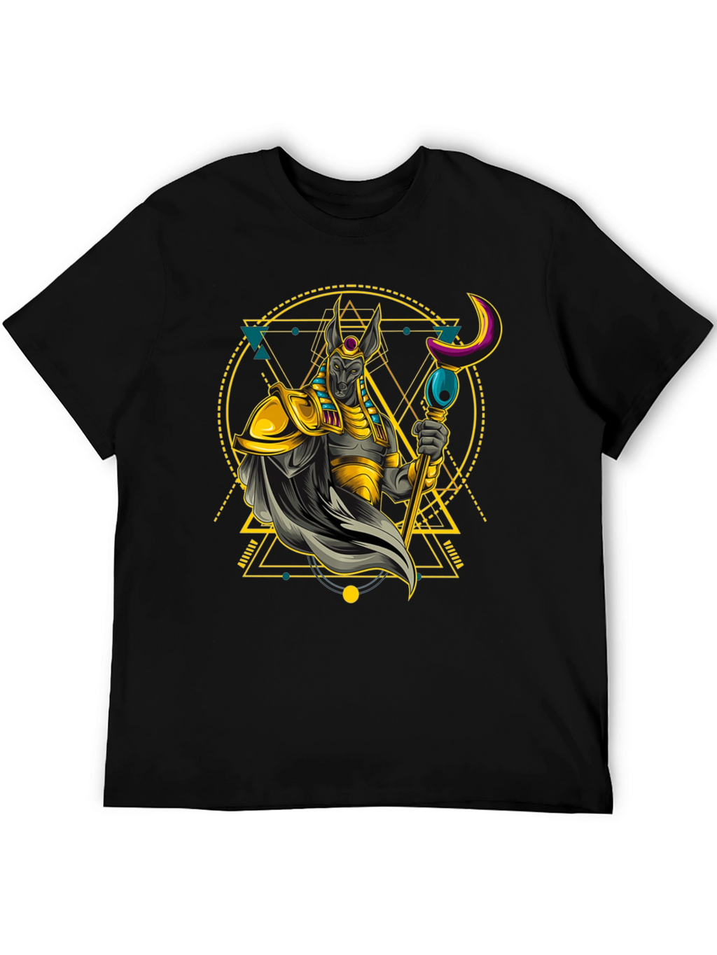 Anubis Graphic Tee - Egyptian God T-Shirt