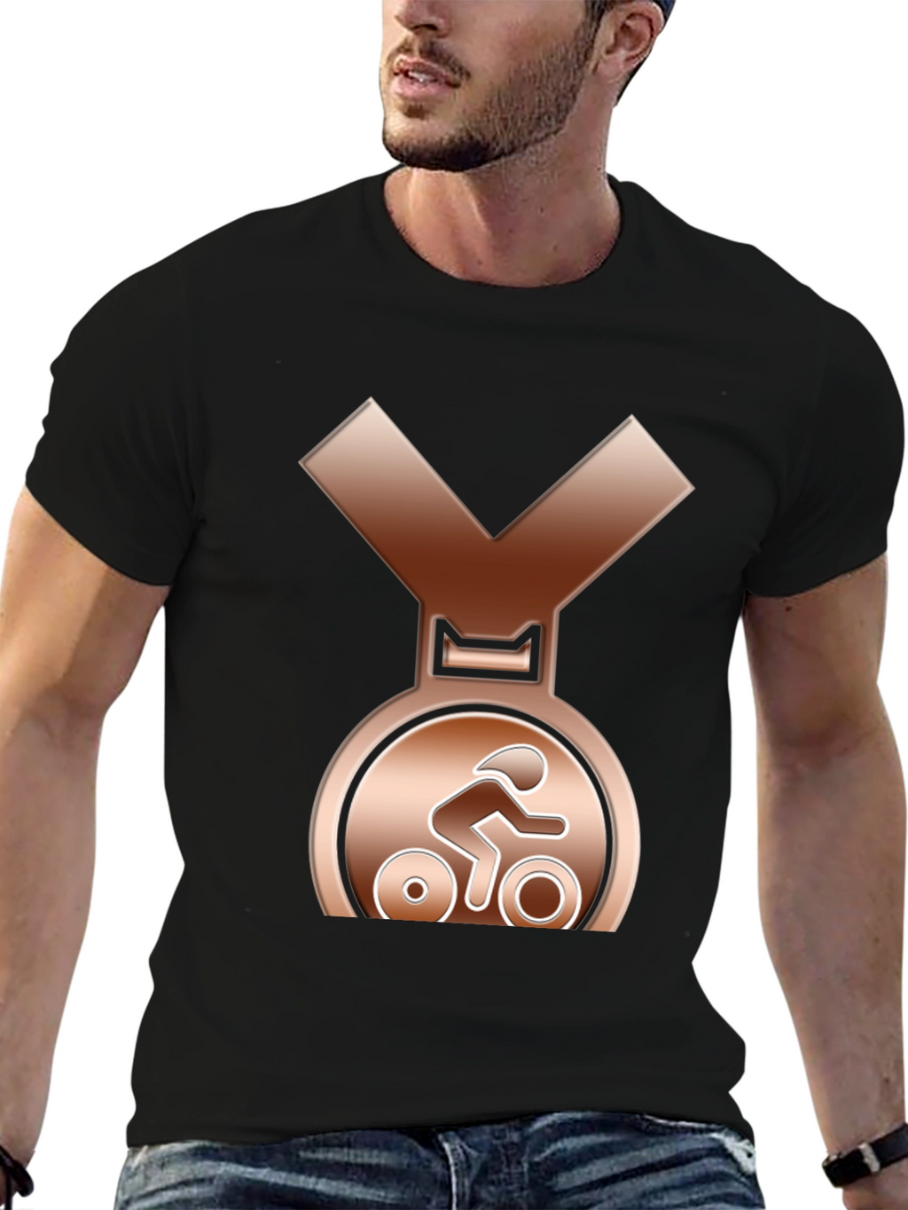 Bronze Cycling Medal T-Shirt