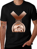 Bronze Cycling Medal T-Shirt