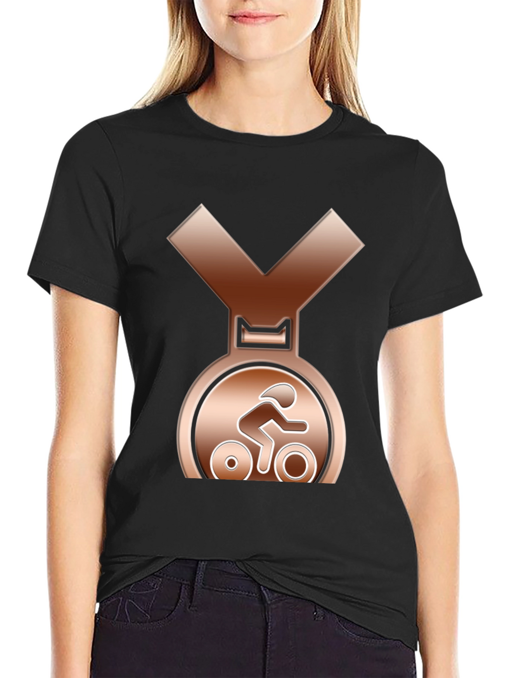 Bronze Cycling Medal T-Shirt