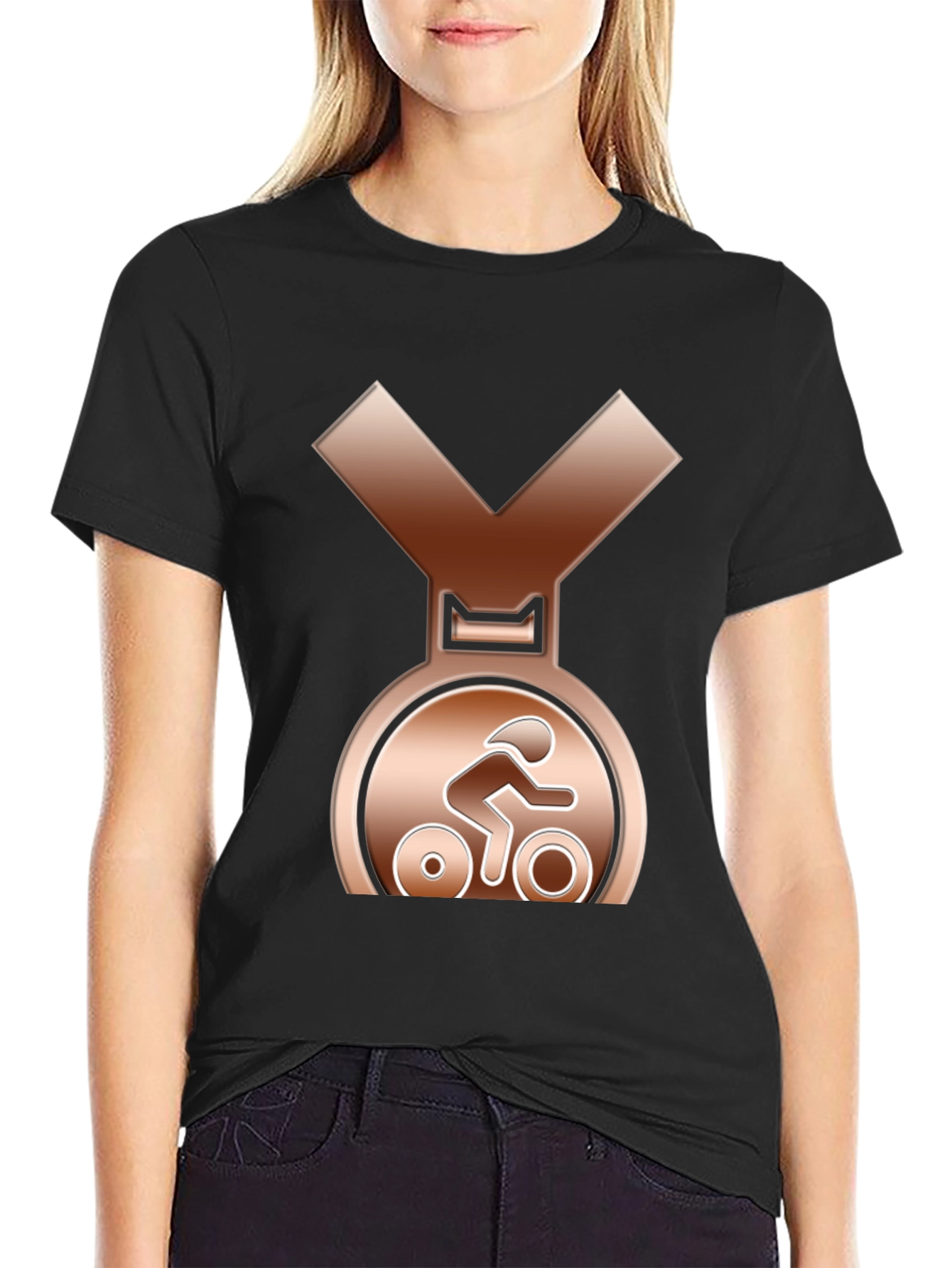 Bronze Cycling Medal T-Shirt