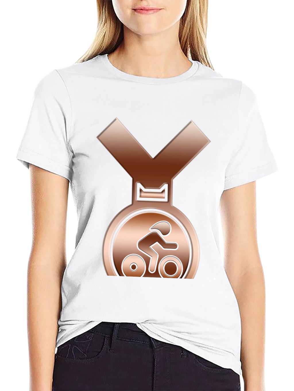 Bronze Cycling Medal T-Shirt
