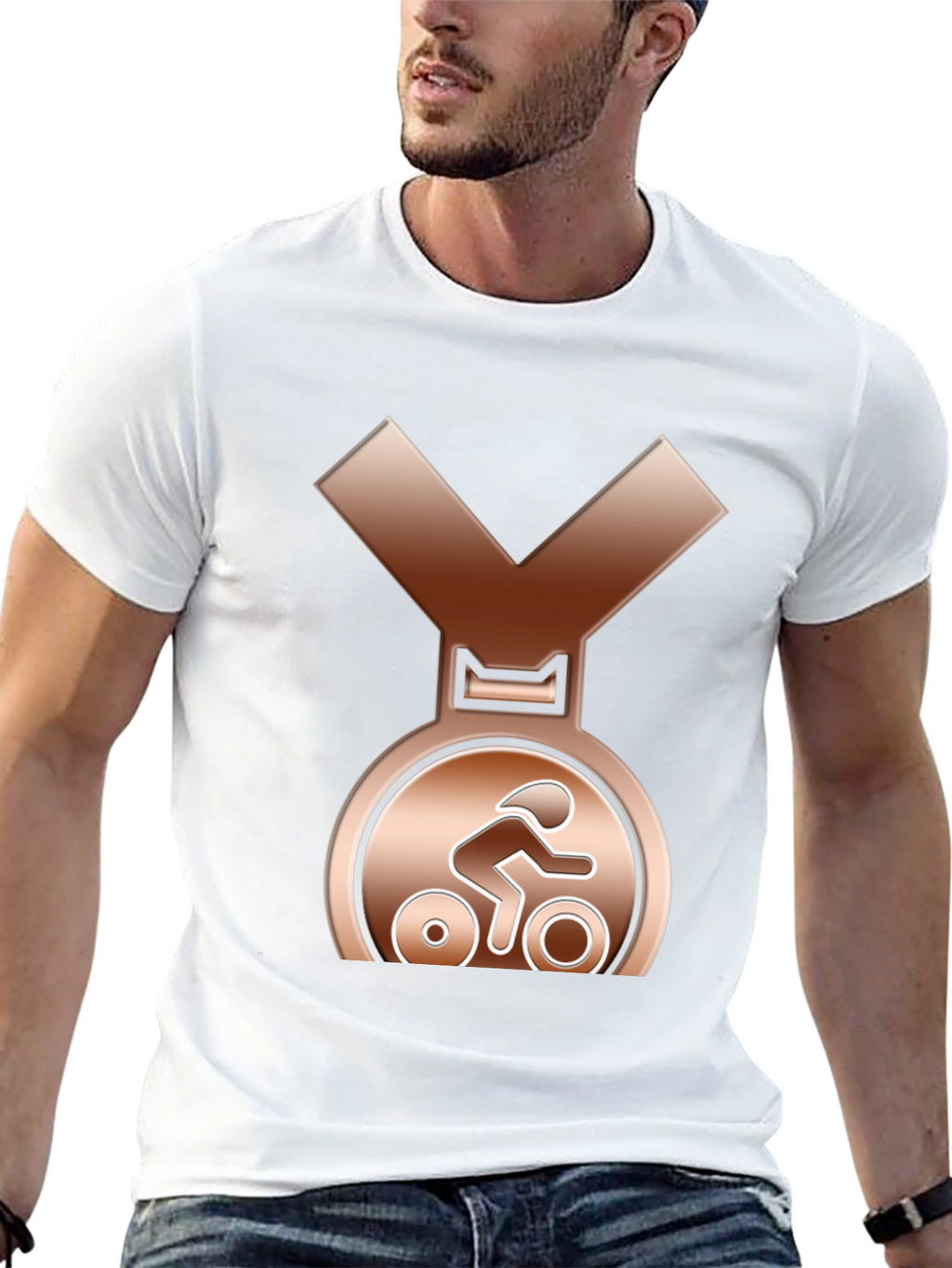 Bronze Cycling Medal T-Shirt