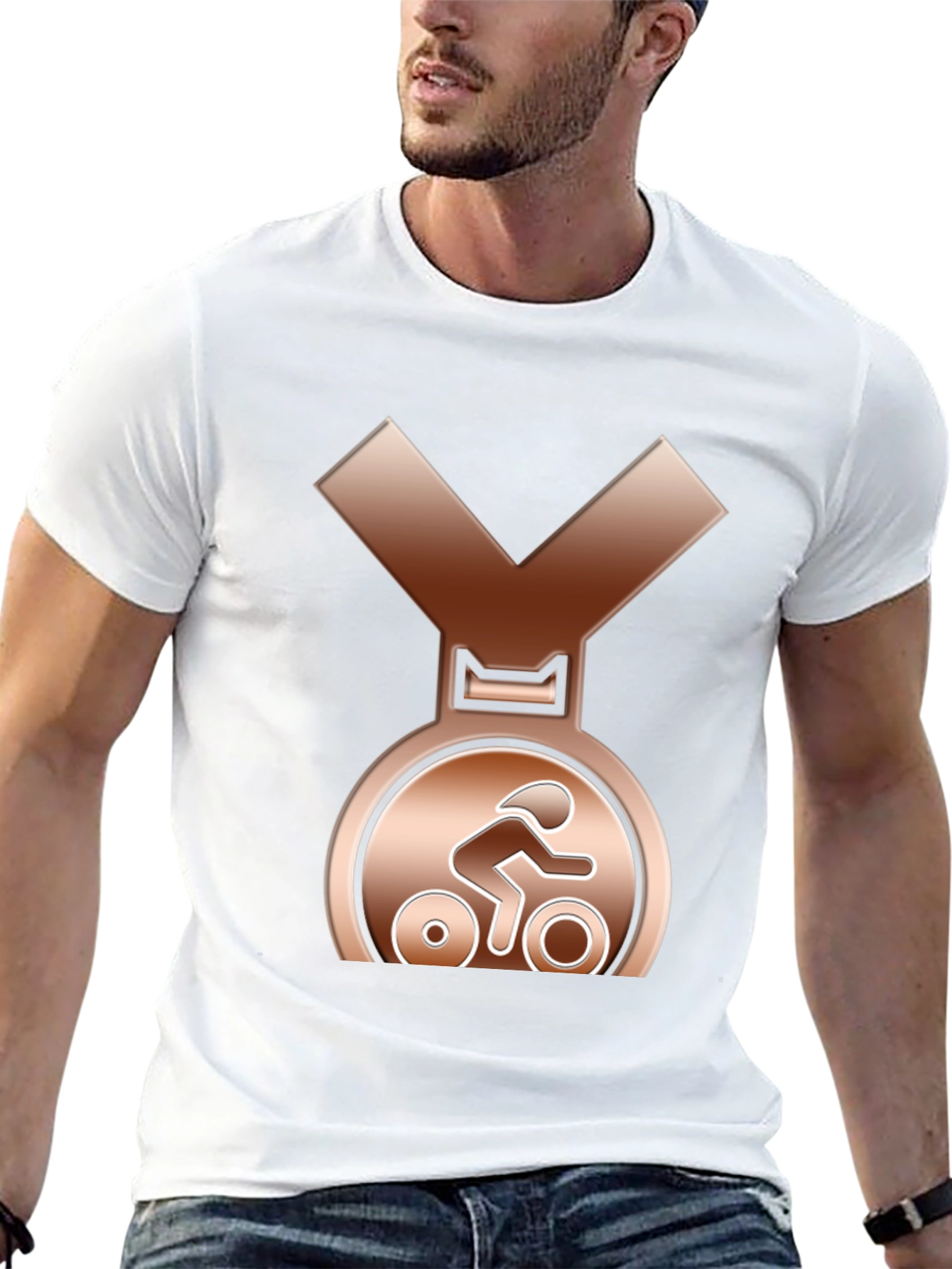 Bronze Cycling Medal T-Shirt