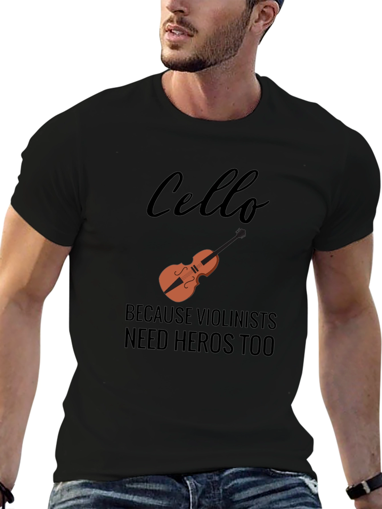 Cello Hero Tee - Music Lovers Gift