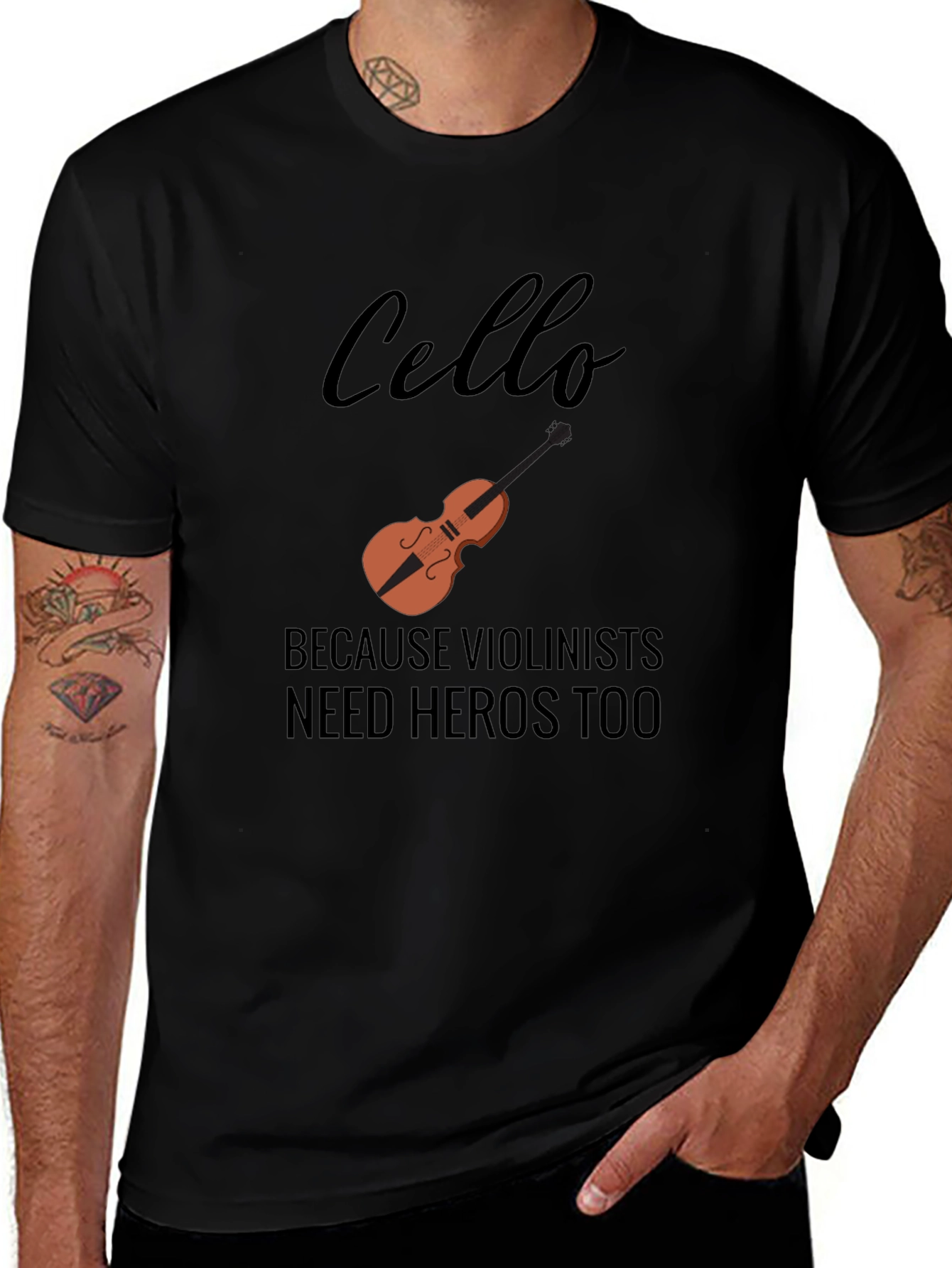 Cello Hero Tee - Music Lovers Gift