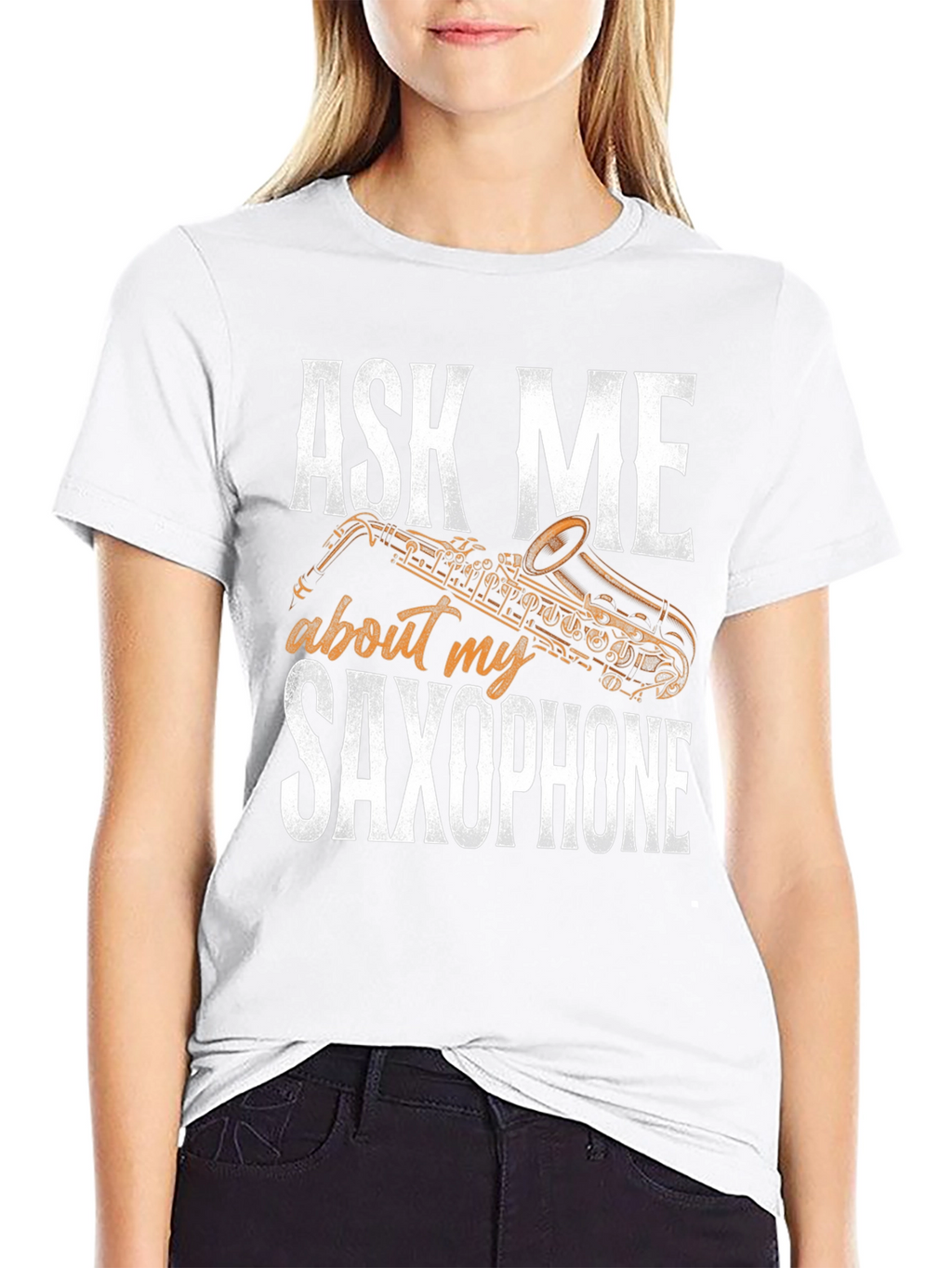 Ask Me About My Saxophone Graphic T-Shirt