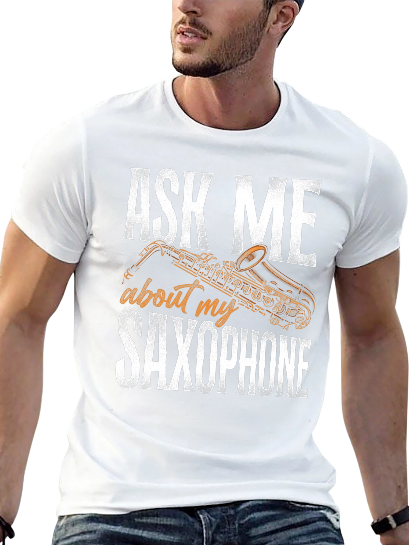 Ask Me About My Saxophone Graphic T-Shirt