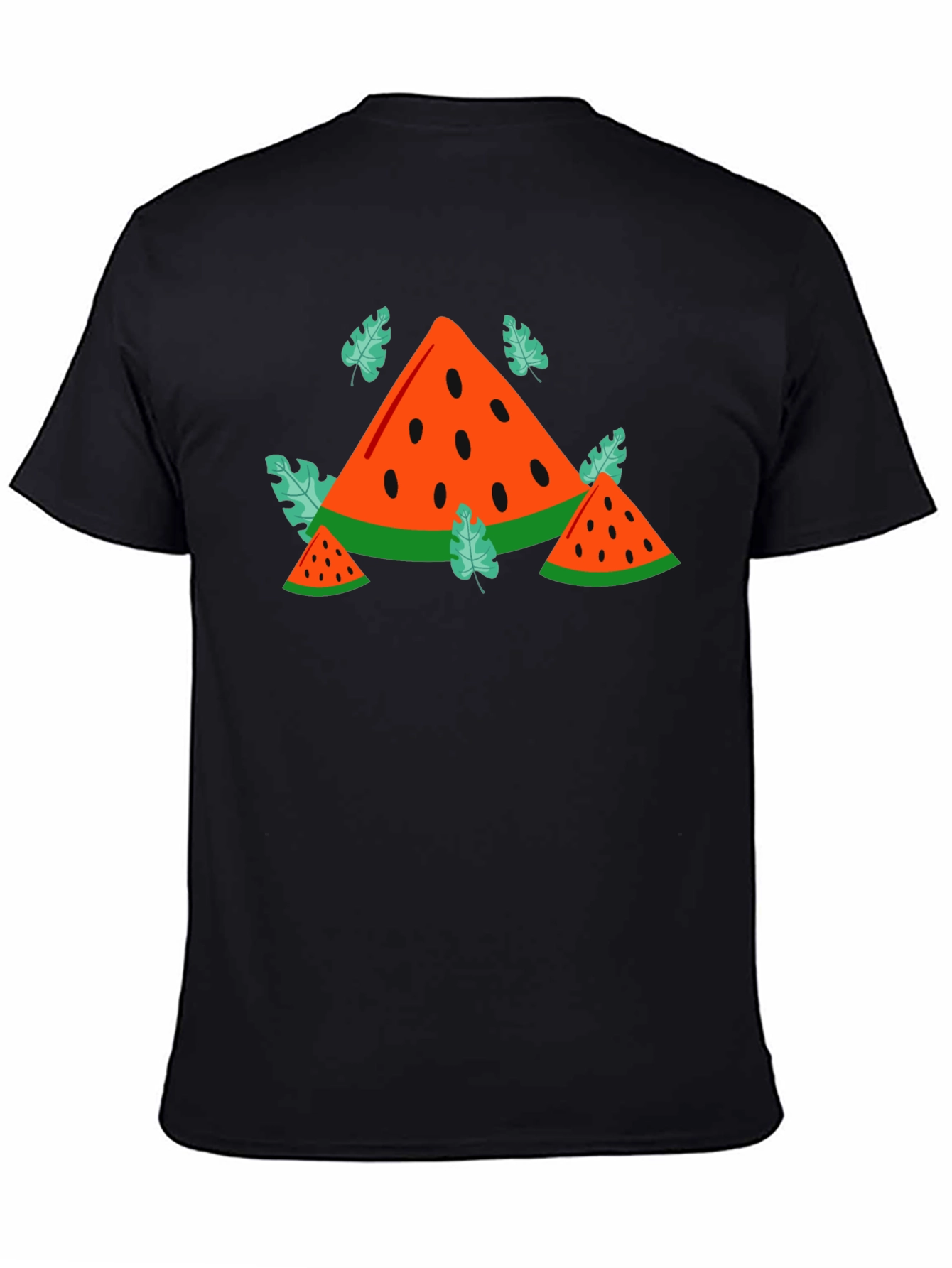 Watermelon Graphic Black T-Shirt