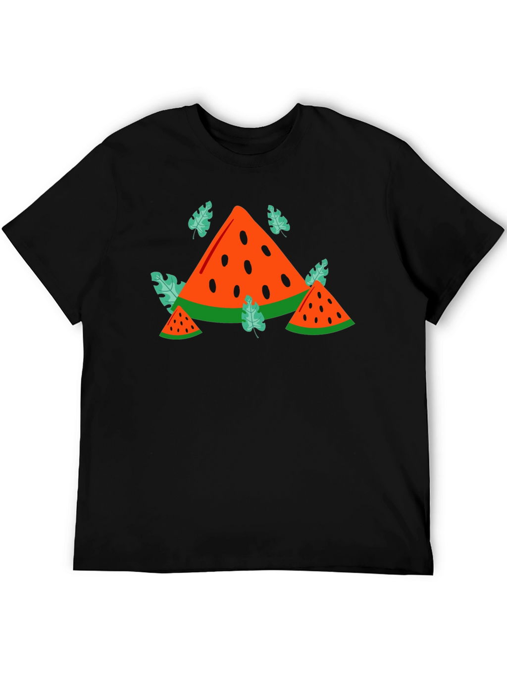 Watermelon Graphic Black T-Shirt
