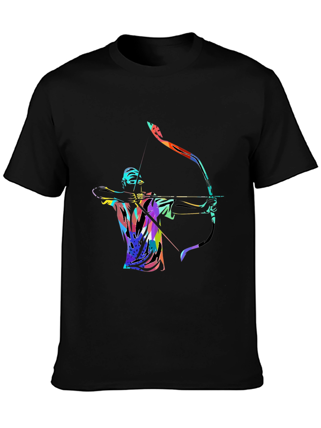Colorful Archer Graphic Tee - Modern Style
