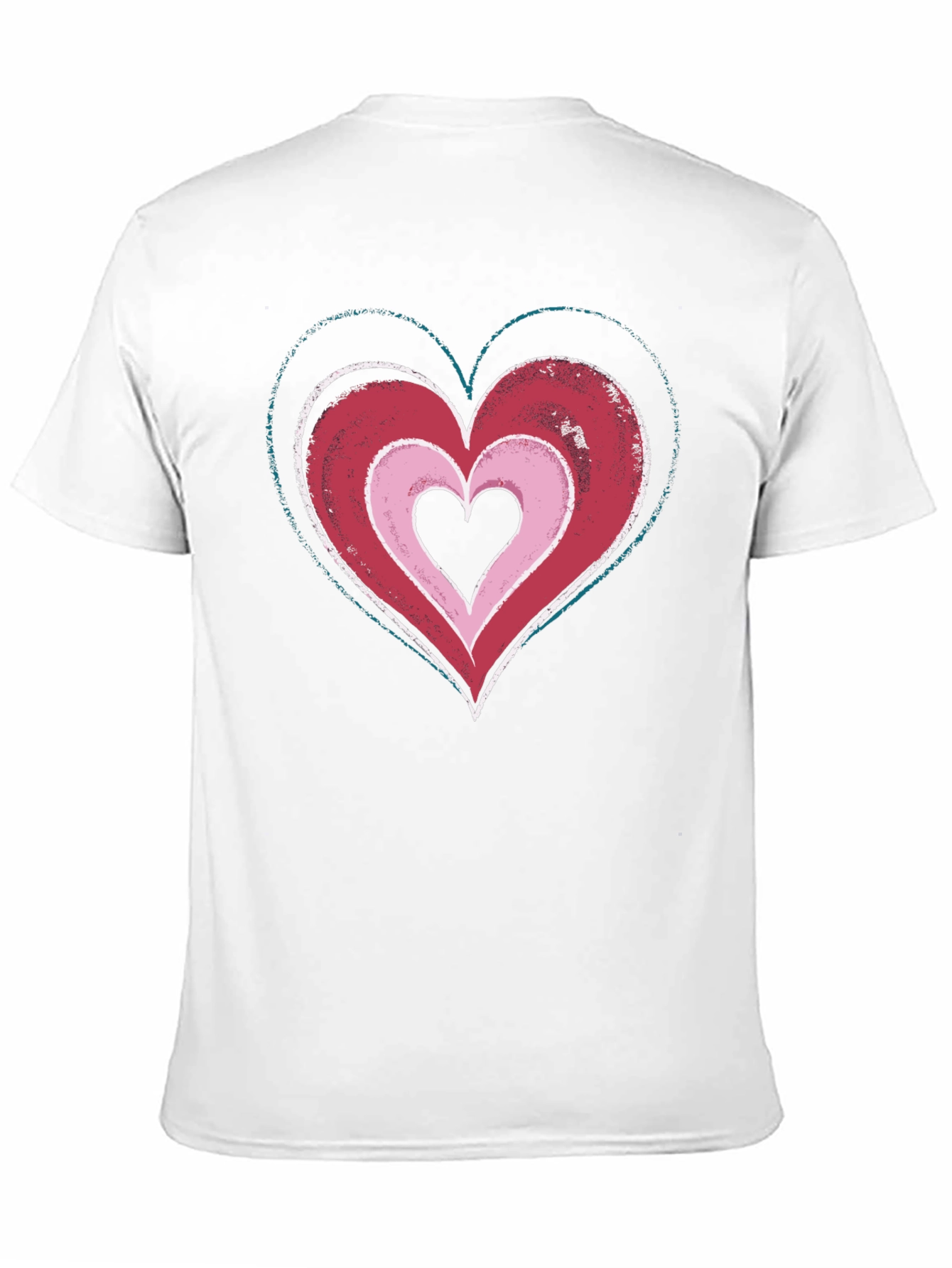 Heart Graphic Black T-Shirt