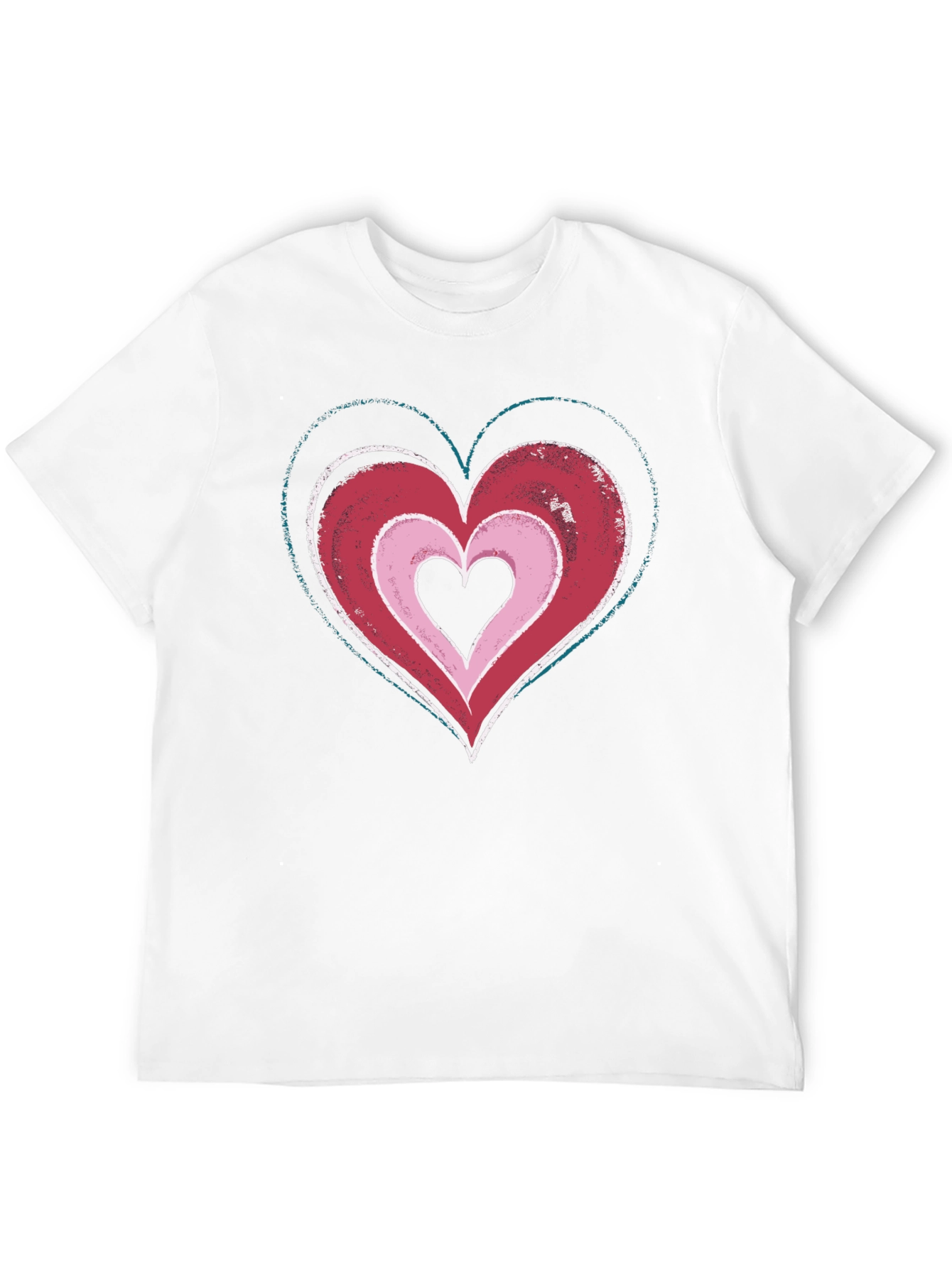 Heart Graphic Black T-Shirt