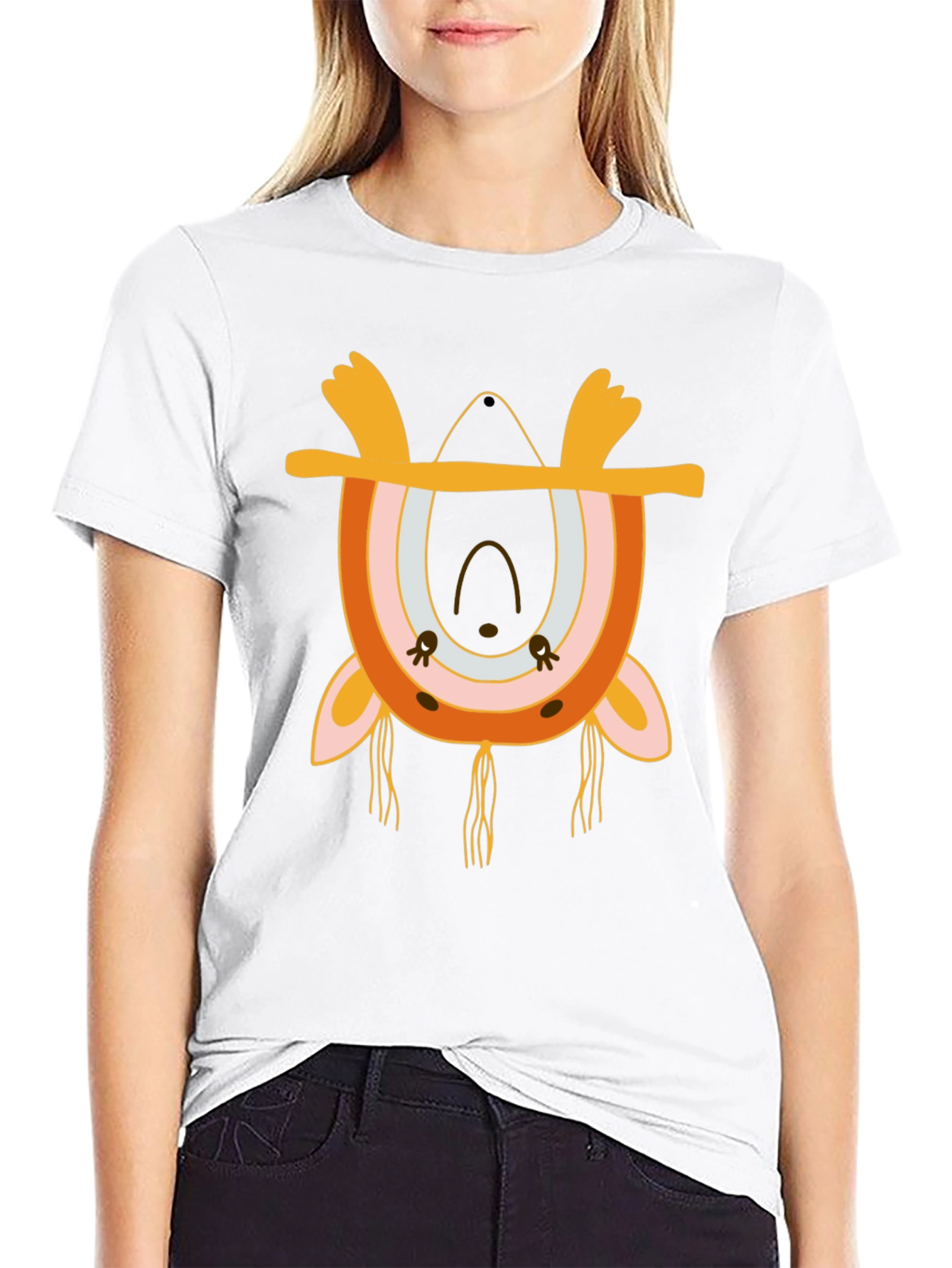 Boho Rainbow Animal Graphic Tee
