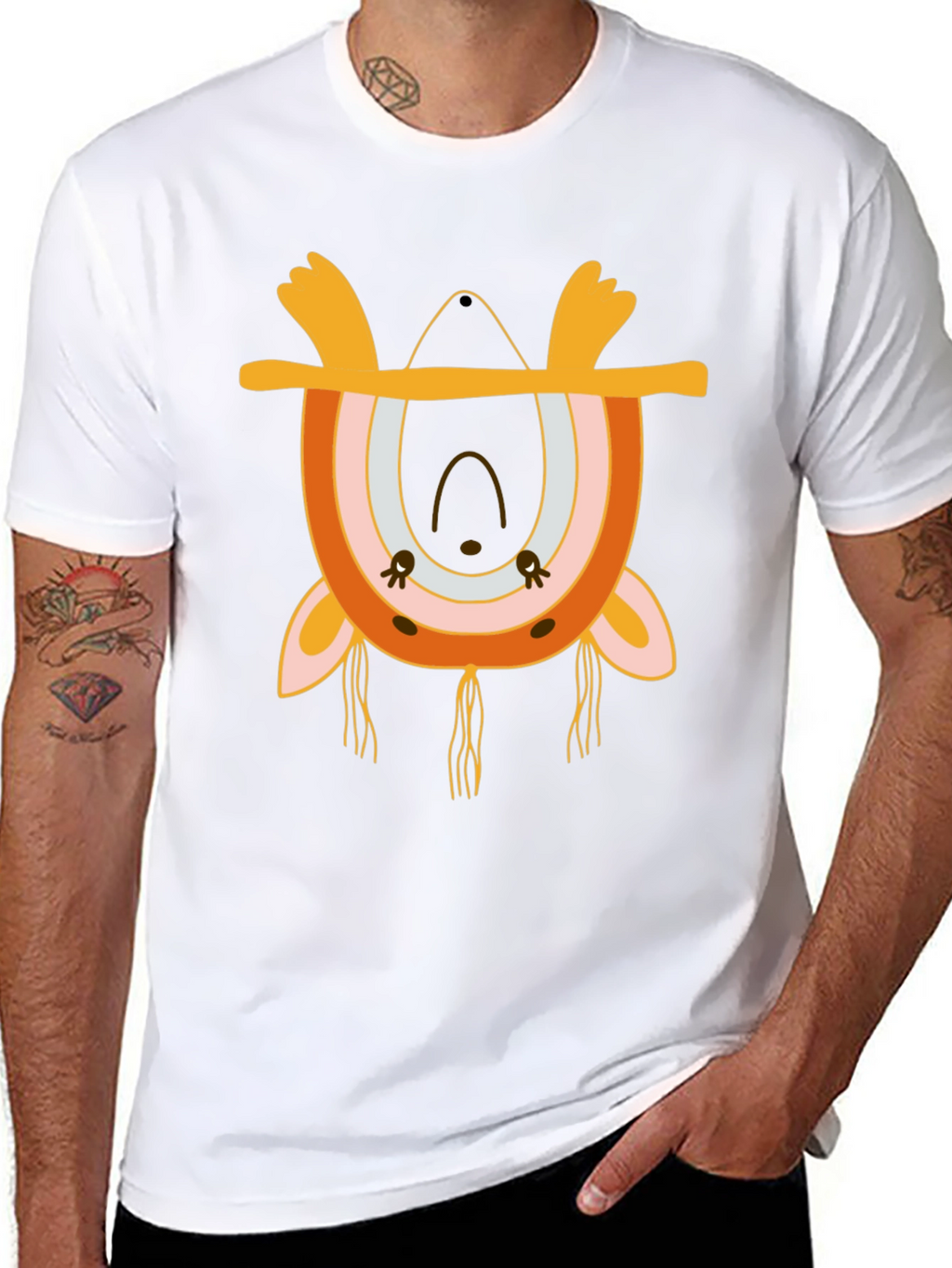 Boho Rainbow Animal Graphic Tee