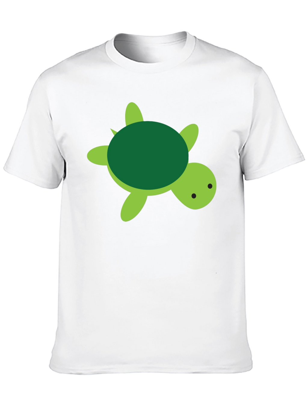 Cute Turtle Graphic Black T-Shirt