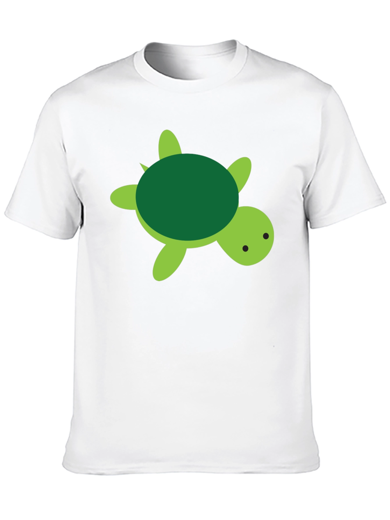 Cute Turtle Graphic Black T-Shirt