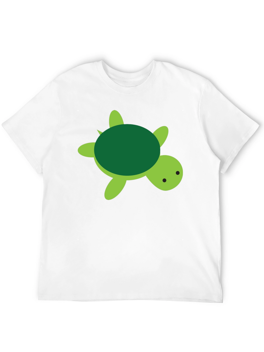 Cute Turtle Graphic Black T-Shirt