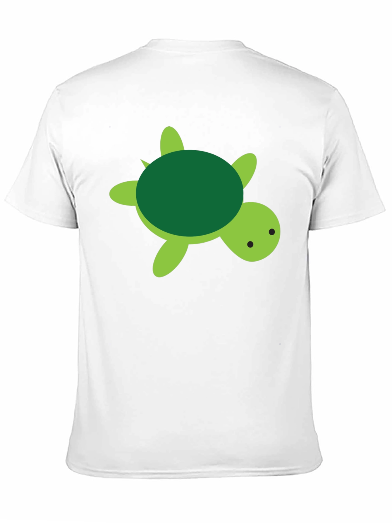 Cute Turtle Graphic Black T-Shirt