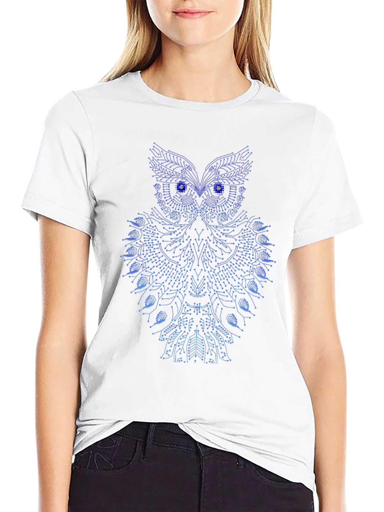 Cool Tech Owl Graphic Tee