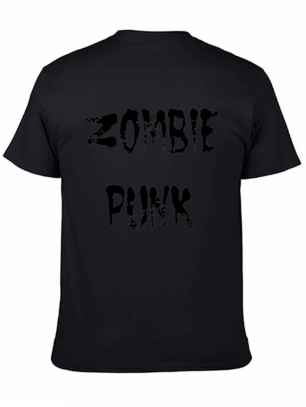 Zombie Punk Graphic Black T-Shirt