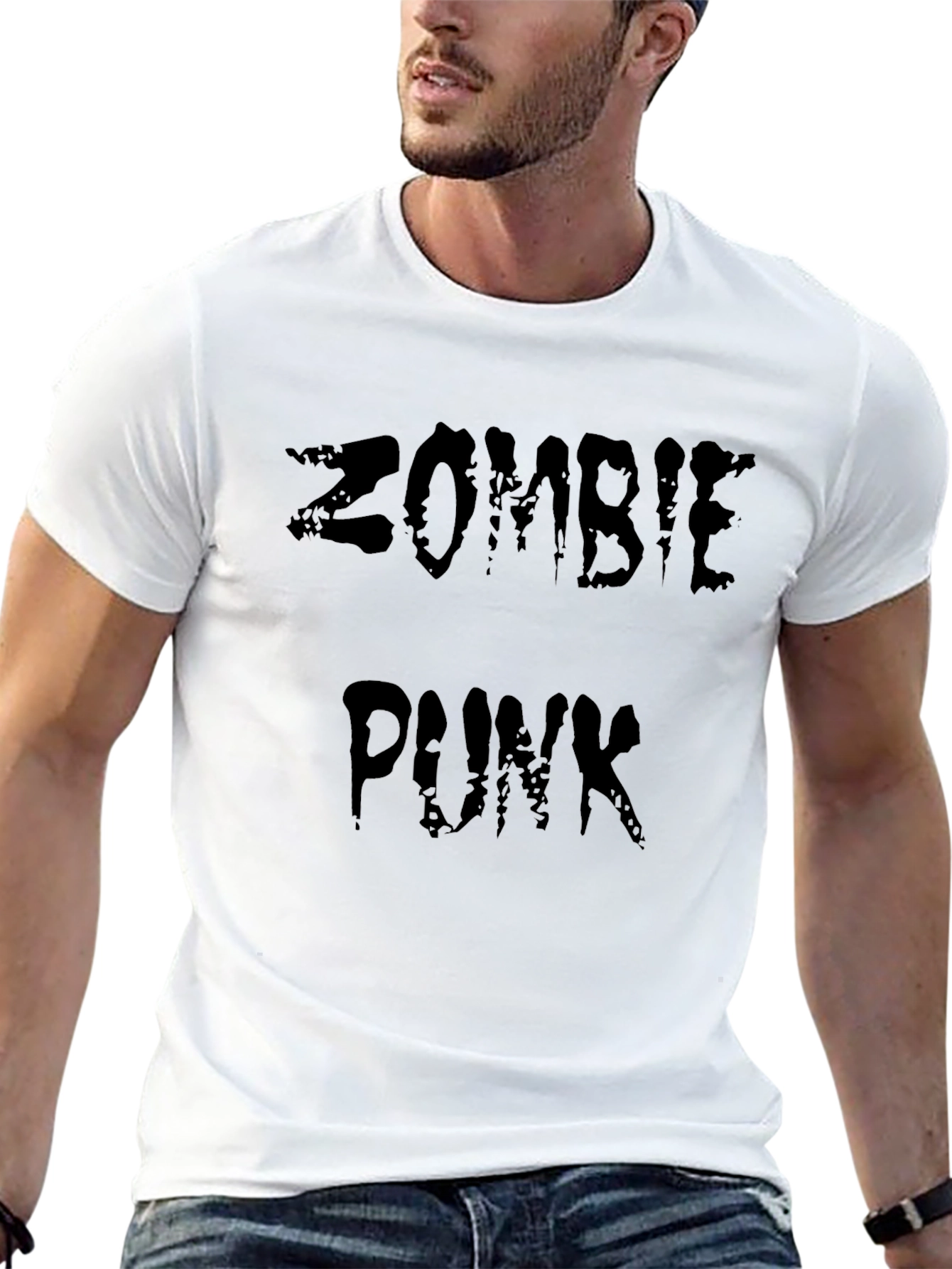 Zombie Punk Graphic Black T-Shirt