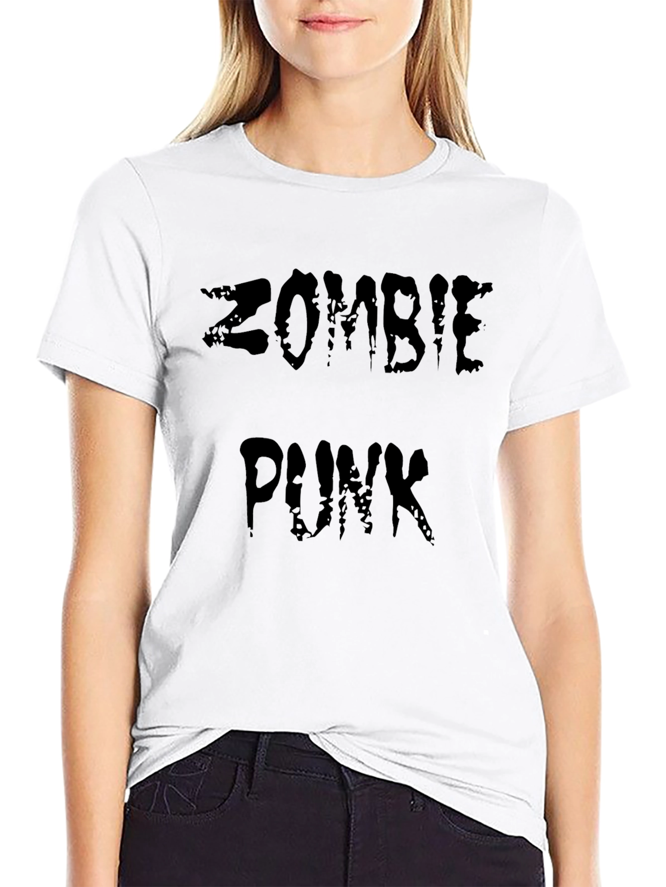 Zombie Punk Graphic Black T-Shirt