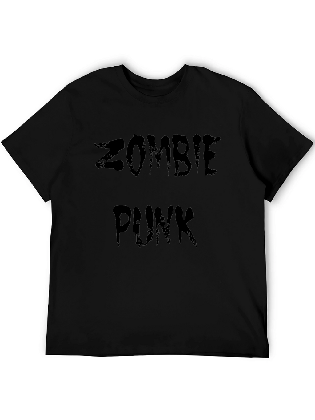 Zombie Punk Graphic Black T-Shirt