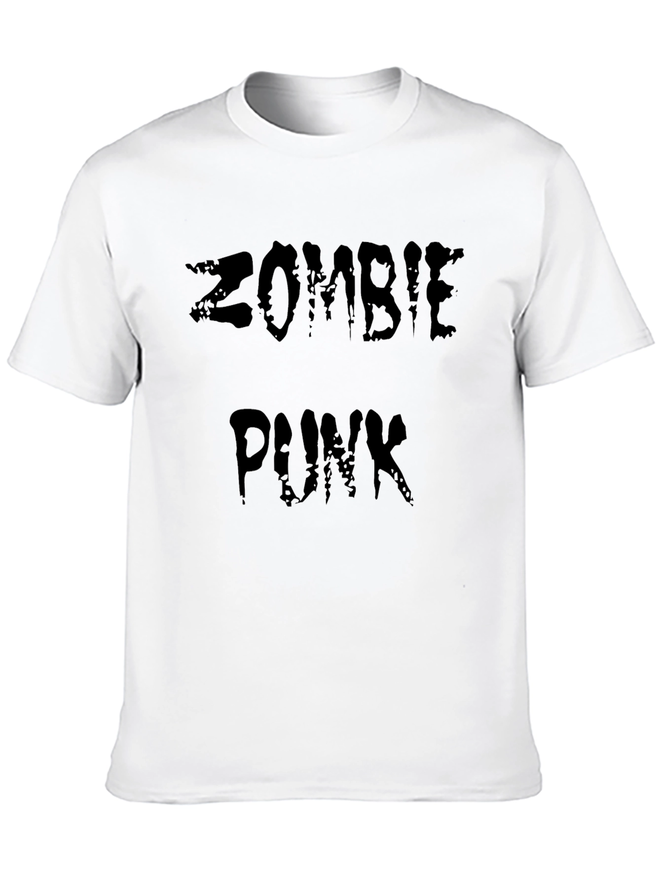 Zombie Punk Graphic Black T-Shirt