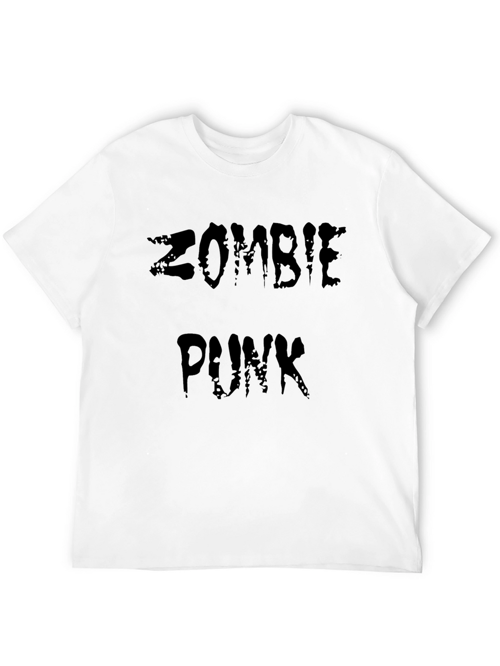Zombie Punk Graphic Black T-Shirt