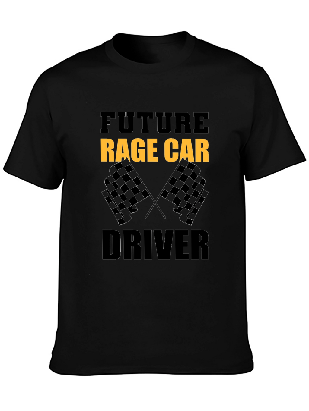 Future Rage Car Driver Black T-Shirt
