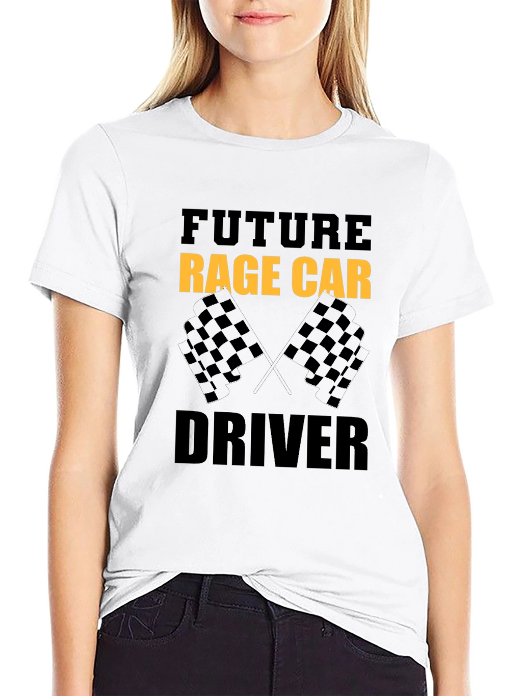 Future Rage Car Driver Black T-Shirt