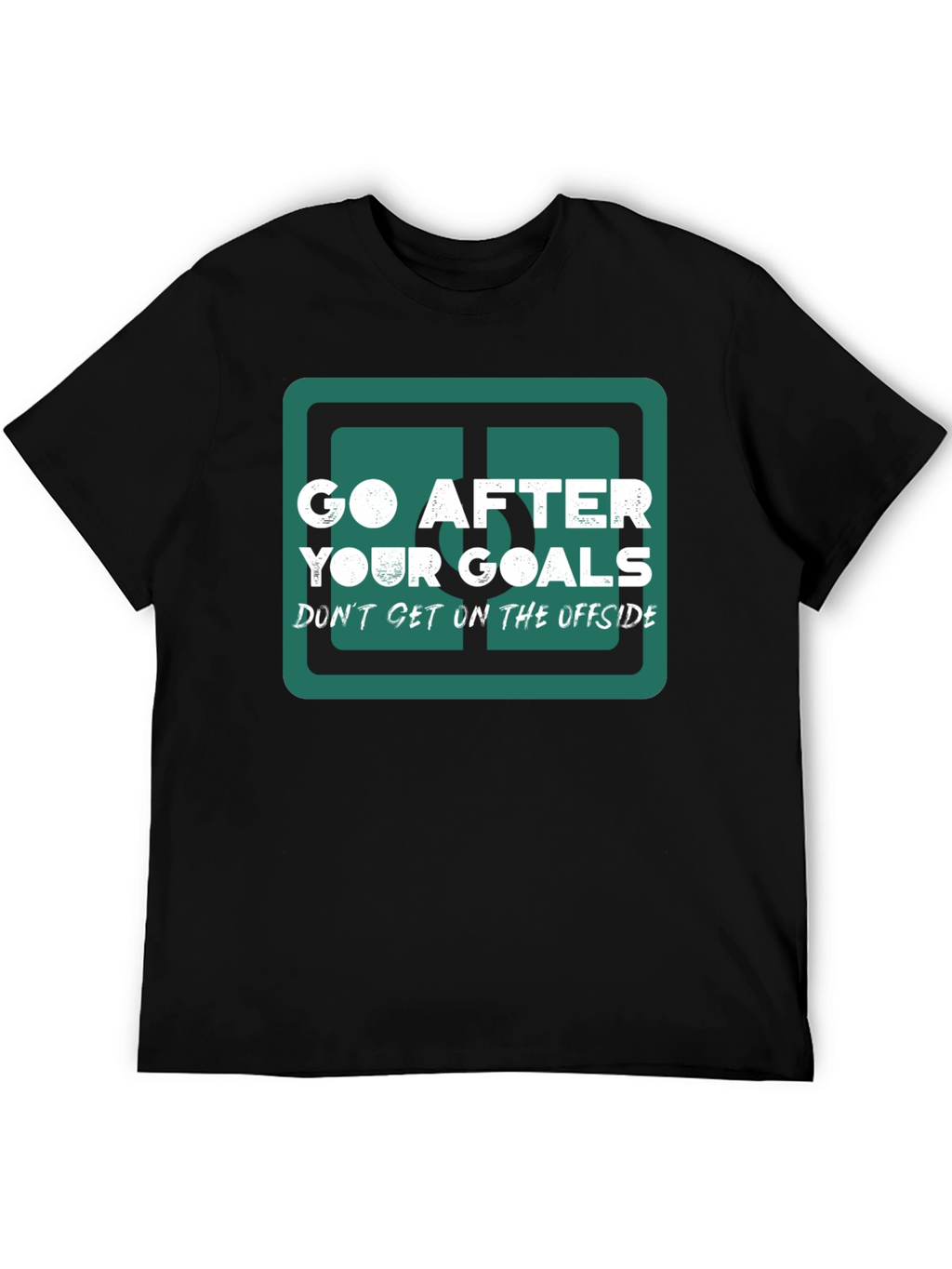 Go After Your Goals Graphic Tee - Black
