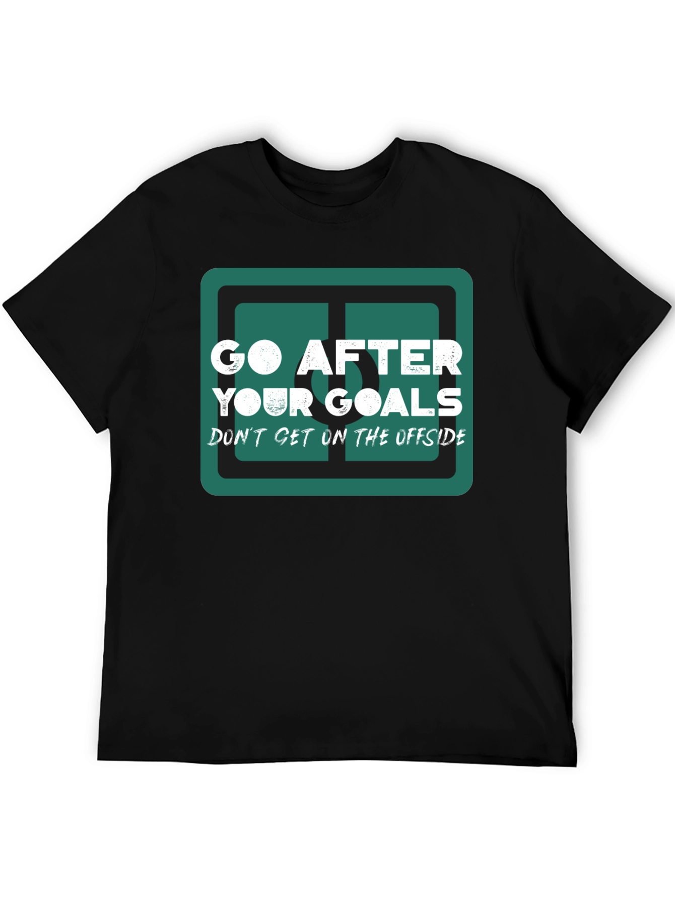 Go After Your Goals Graphic Tee - Black