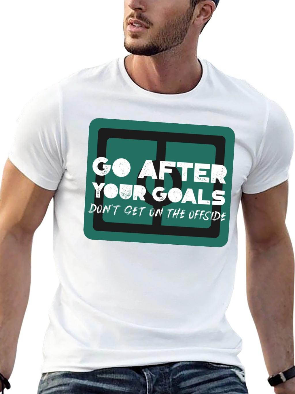 Go After Your Goals Graphic Tee - Black