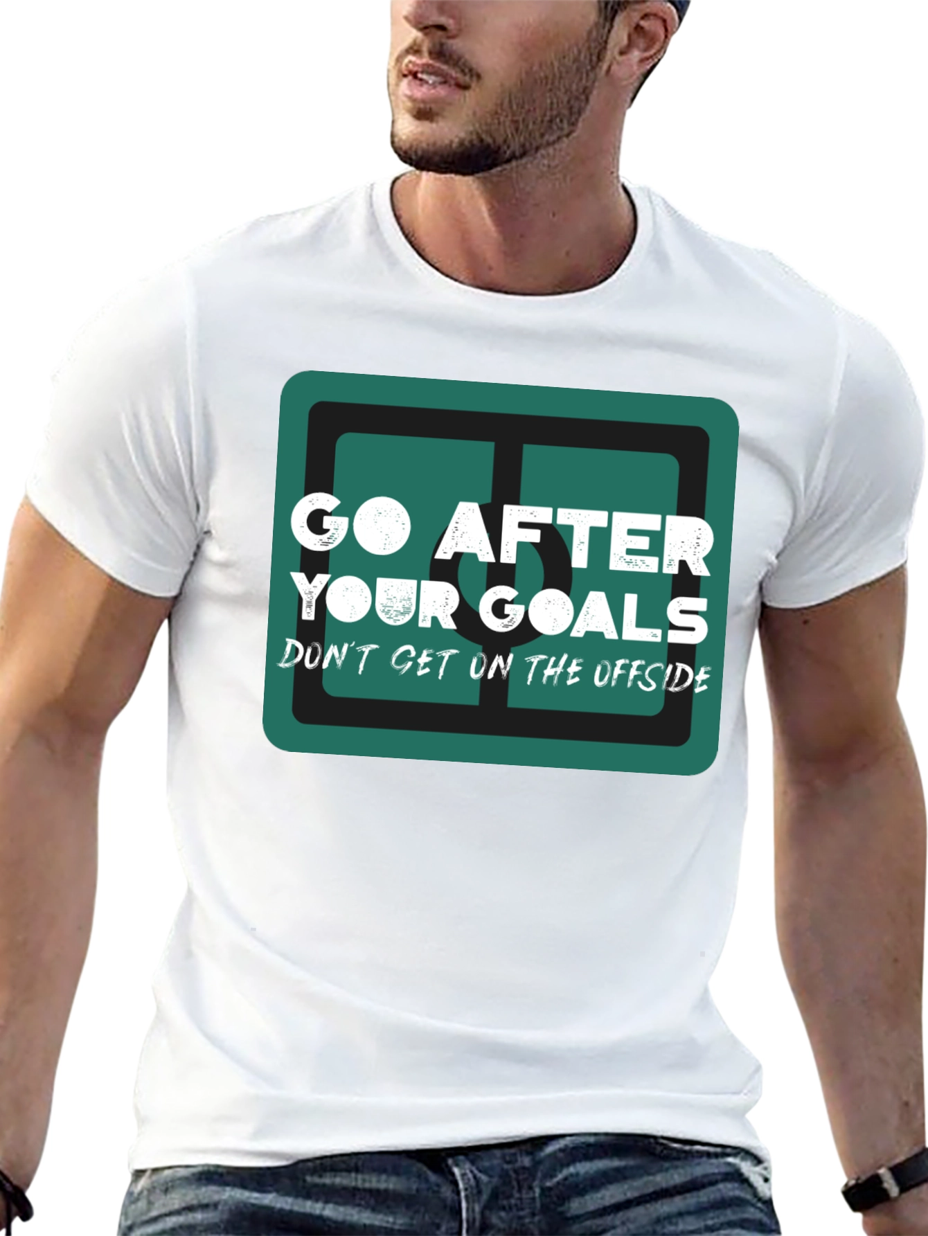 Go After Your Goals Graphic Tee - Black