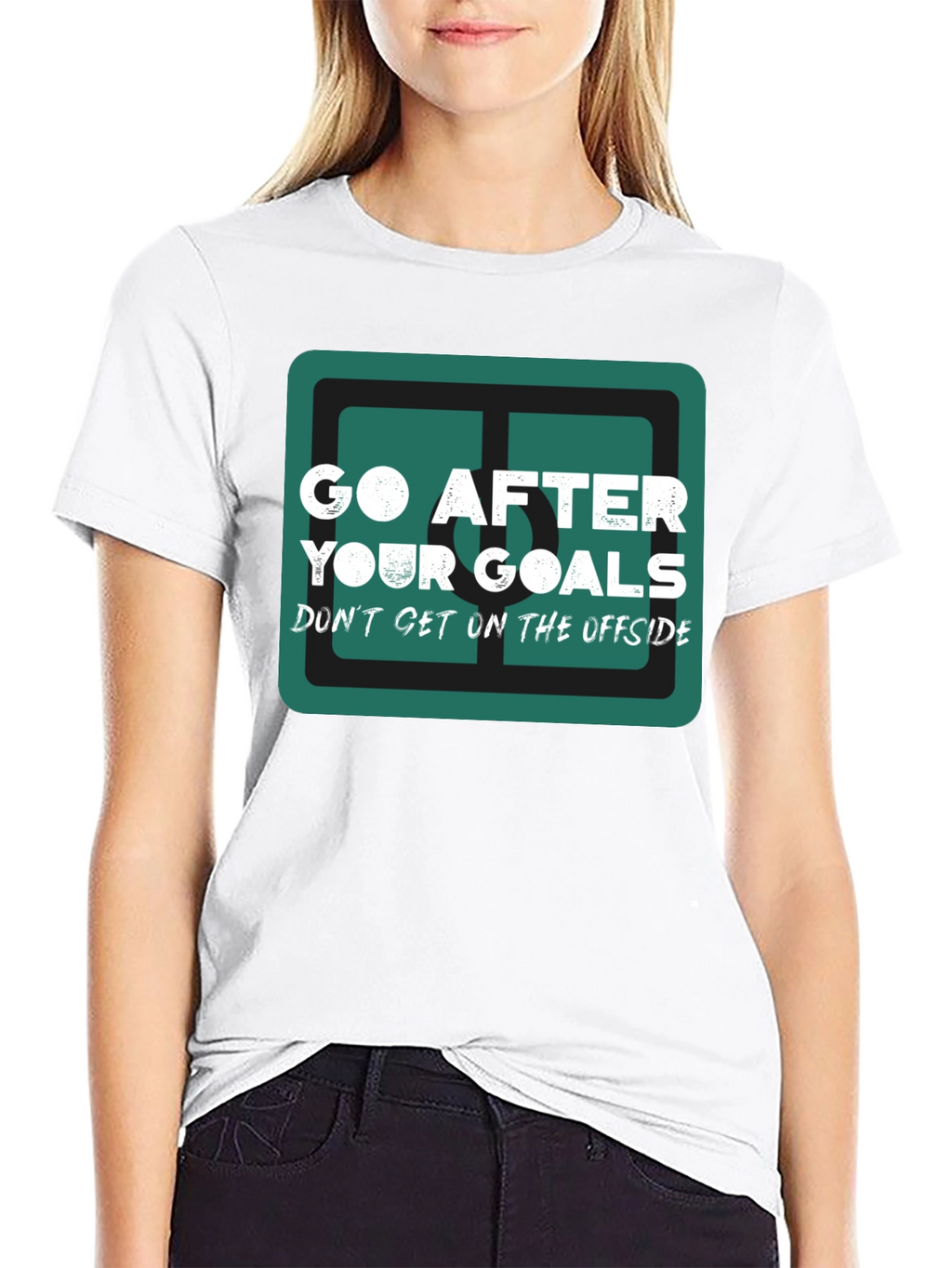 Go After Your Goals Graphic Tee - Black
