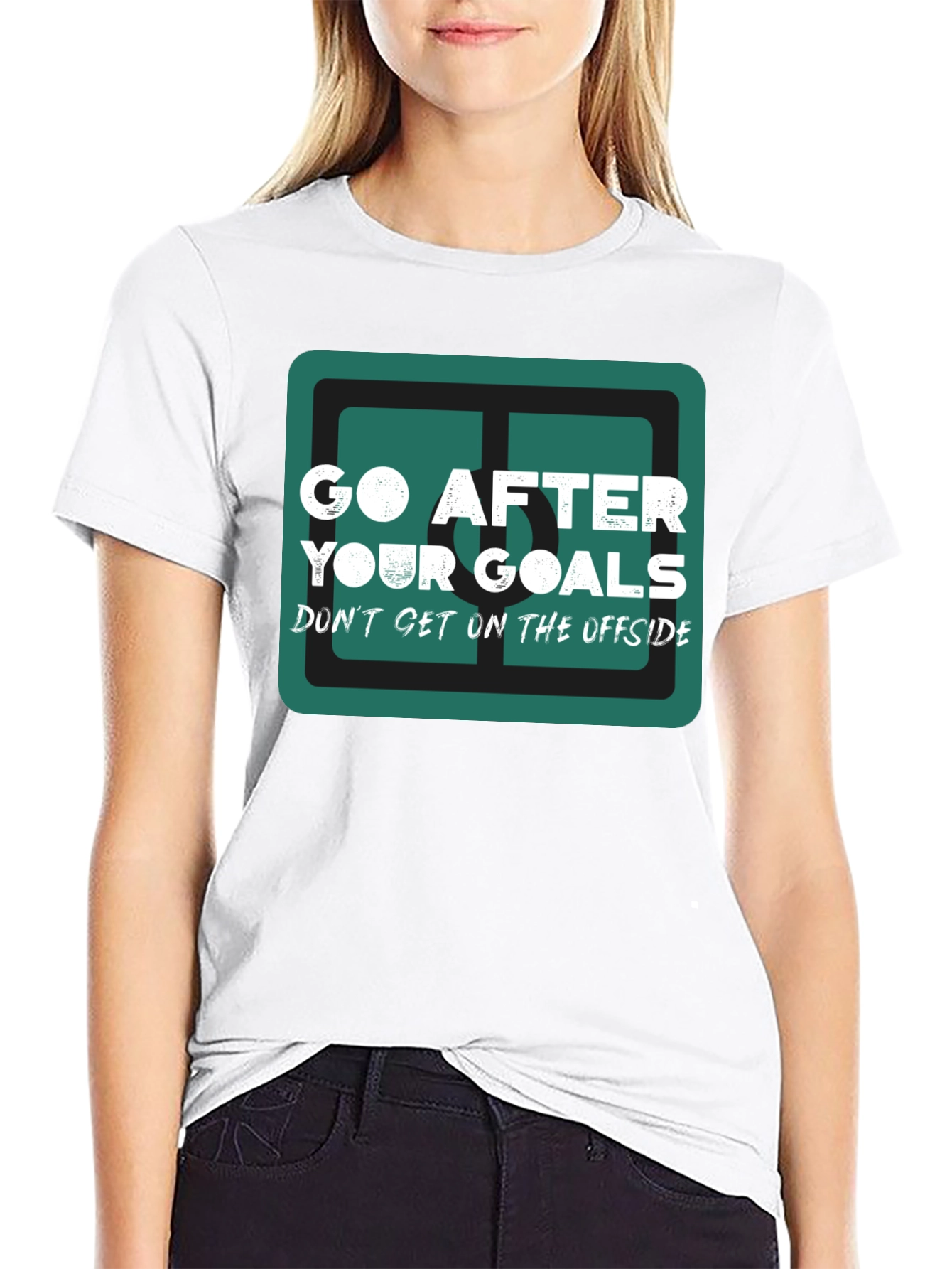 Go After Your Goals Graphic Tee - Black