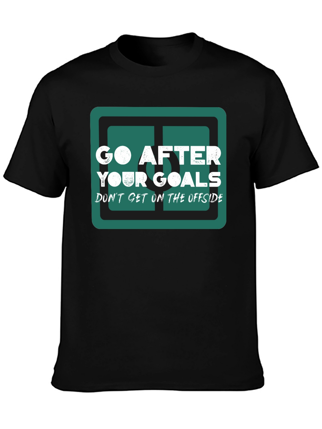 Go After Your Goals Graphic Tee - Black