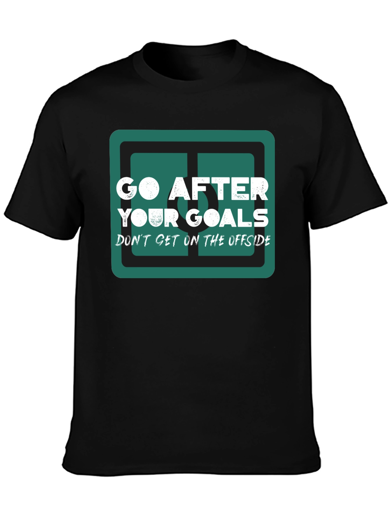 Go After Your Goals Graphic Tee - Black