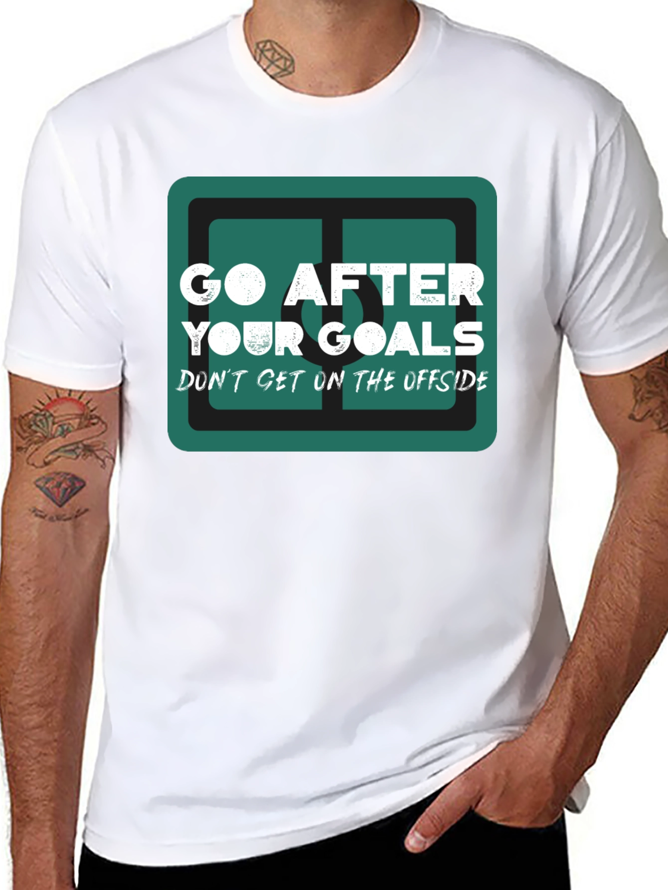 Go After Your Goals Graphic Tee - Black