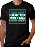 Go After Your Goals Graphic Tee - Black