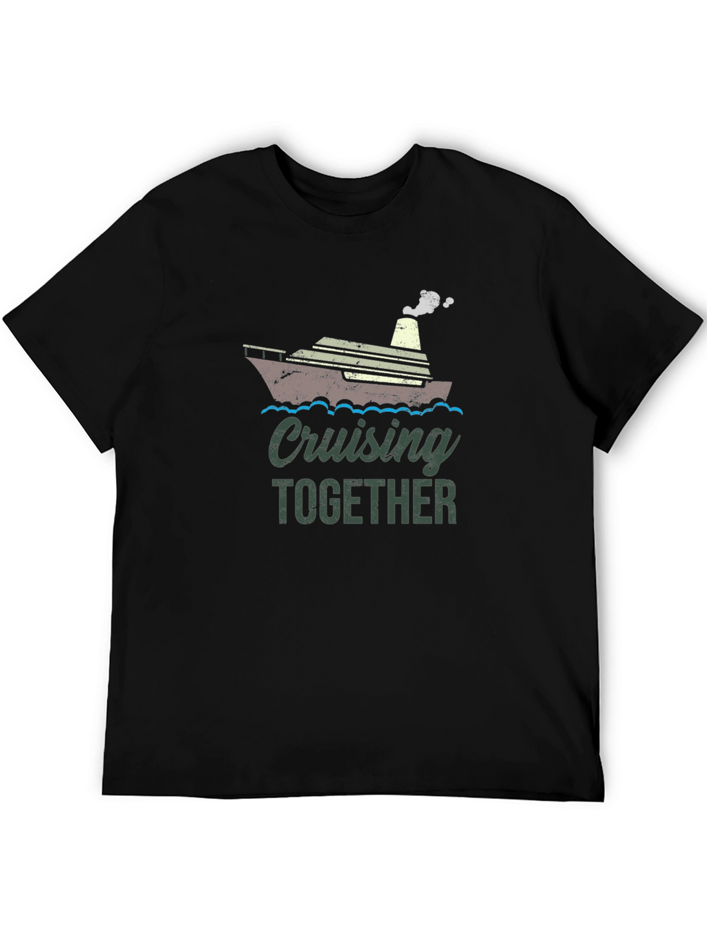 Cruising Together Black Graphic T-Shirt