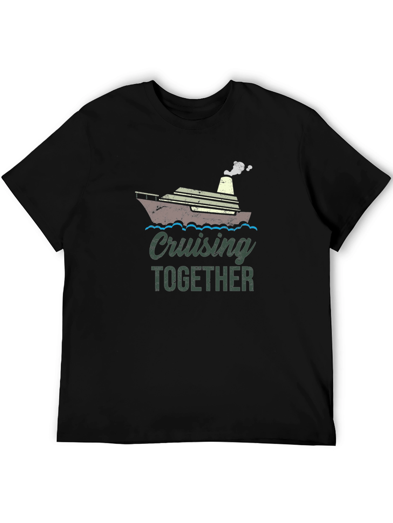 Cruising Together Black Graphic T-Shirt