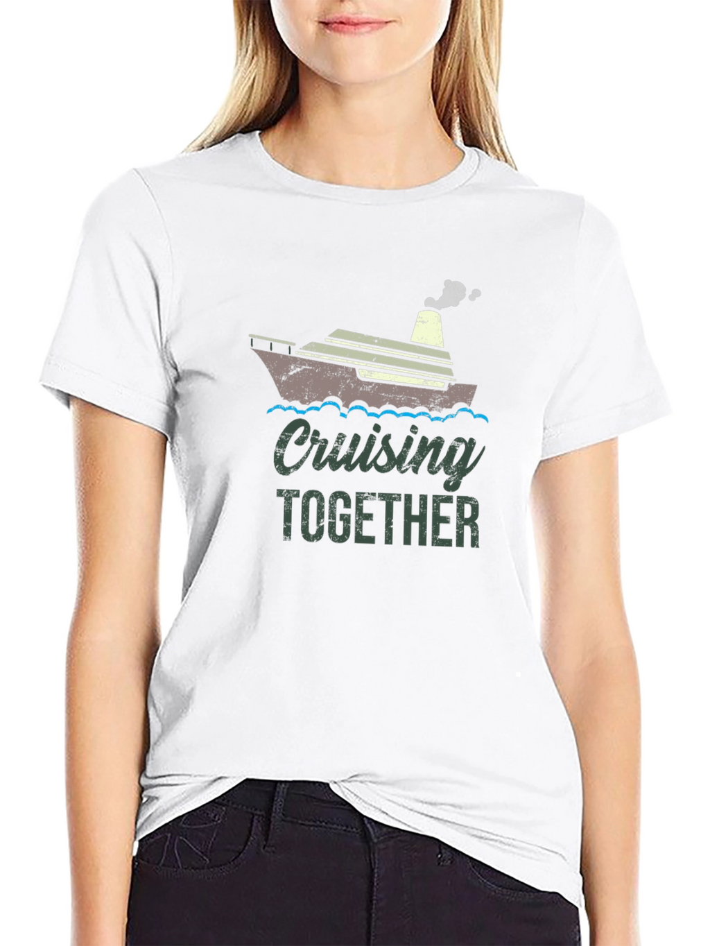 Cruising Together Black Graphic T-Shirt